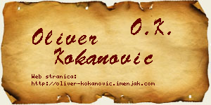 Oliver Kokanović vizit kartica